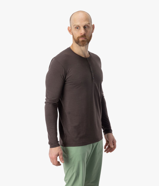 Men's Desperado Merino Henley Long Sleeve