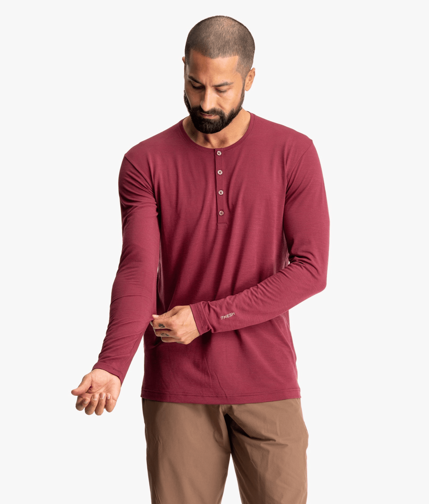 7mesh Men Port / XS Men's Desperado Merino Henley LS