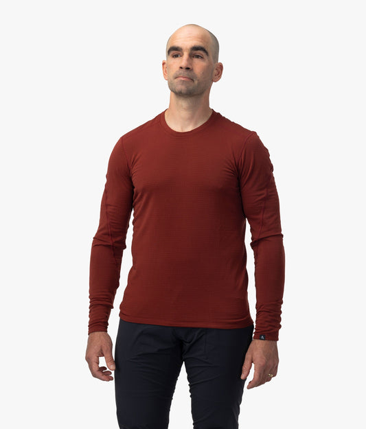7mesh Men Redwood / XS Men's Gryphon Crew LS